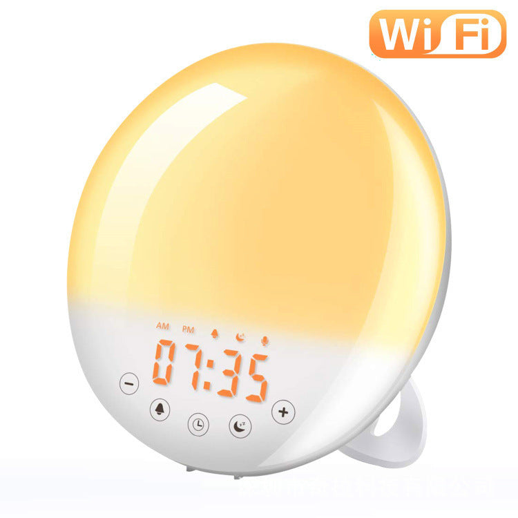 Smart Sunrise Alarm Clock with WiFi Voice Control – Natural Wake-Up Light & Sleep Aid Lamp