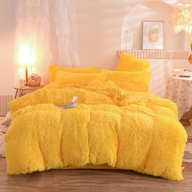 Luxury Fluffy Fleece Duvet Cover Set – Ultra Soft Warm Bedding for Winter (Queen & King Sizes)