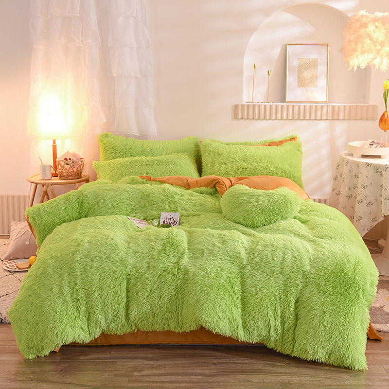 Luxury Fluffy Fleece Duvet Cover Set – Ultra Soft Warm Bedding for Winter (Queen & King Sizes)