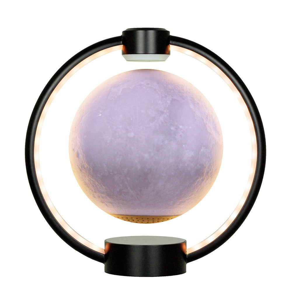Levitating Moon Lamp with Bluetooth Speaker – 3D Floating Magnetic Light & Colorful LED Display