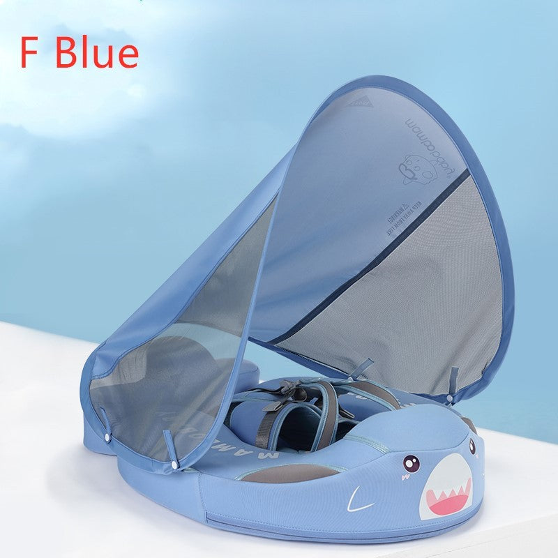Baby Swim Trainer Float with Canopy – Adjustable Infant Pool Ring for Supported Water Play
