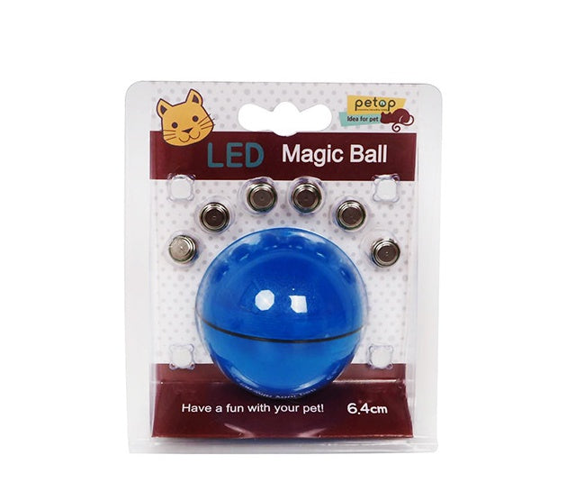 Interactive LED Rolling Cat Toy Ball – Automatic USB Rechargeable Pet Toy
