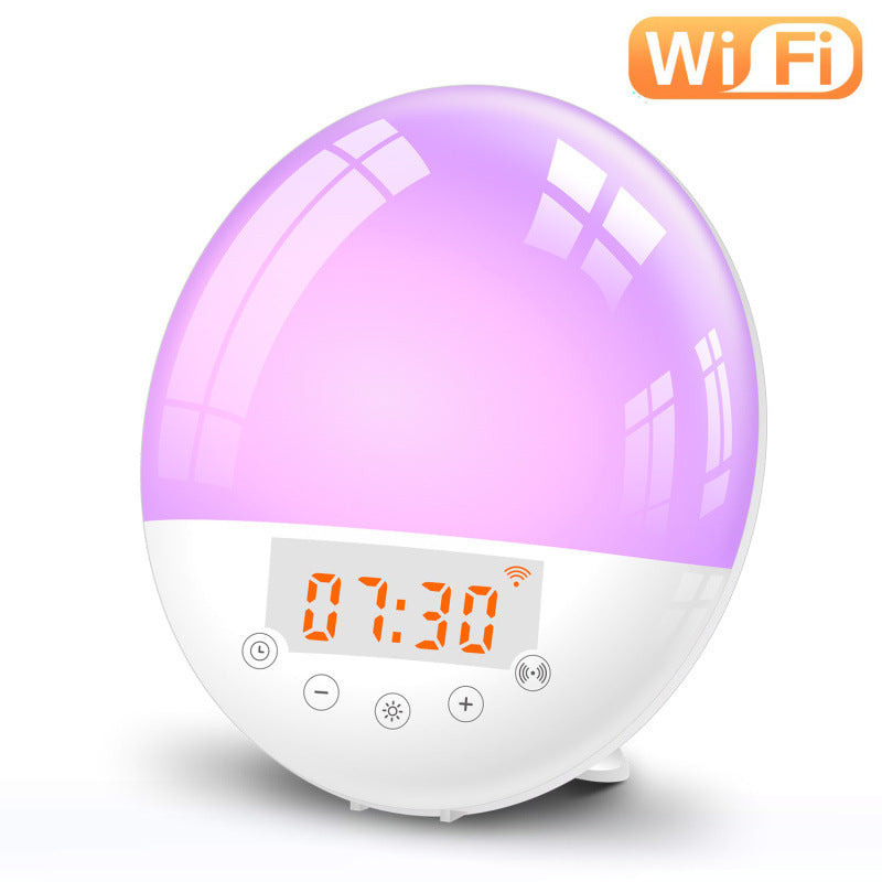 Smart Sunrise Alarm Clock with WiFi Voice Control – Natural Wake-Up Light & Sleep Aid Lamp