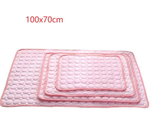 Pet Cooling Mat – Ice Silk Summer Bed Pad for Dogs & Cats
