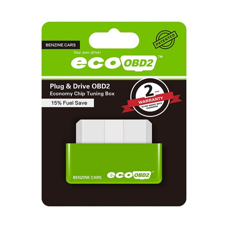 EcoOBD2 Plug & Play Fuel Saver – Smart OBD2 Chip for Gasoline Cars (Fuel Economy & Performance Booster)