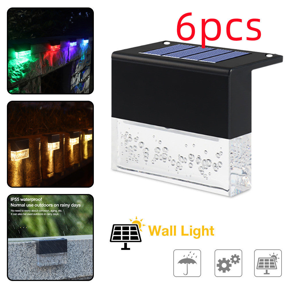 Waterproof RGB Solar Fence Light – Outdoor LED Step & Garden Lamp