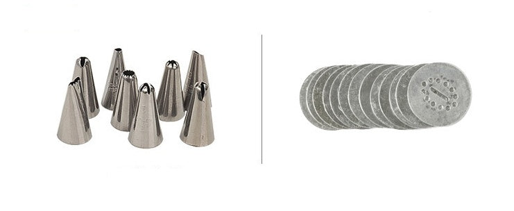 Stainless Steel Cookie Press Gun – Biscuit Maker & Cake Decorating Set