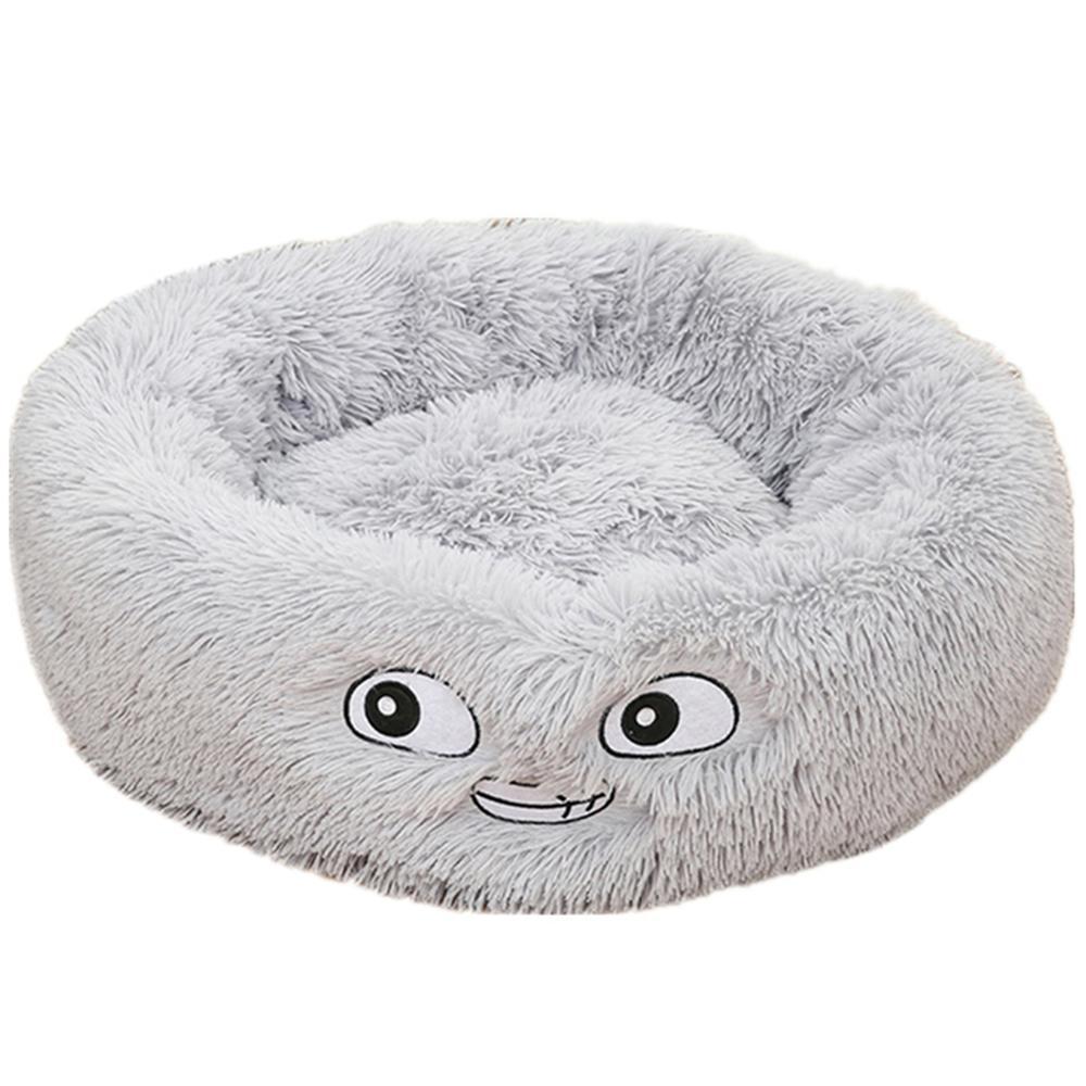 Plush Calming Pet Bed – Round Donut Nest for Dogs & Cats