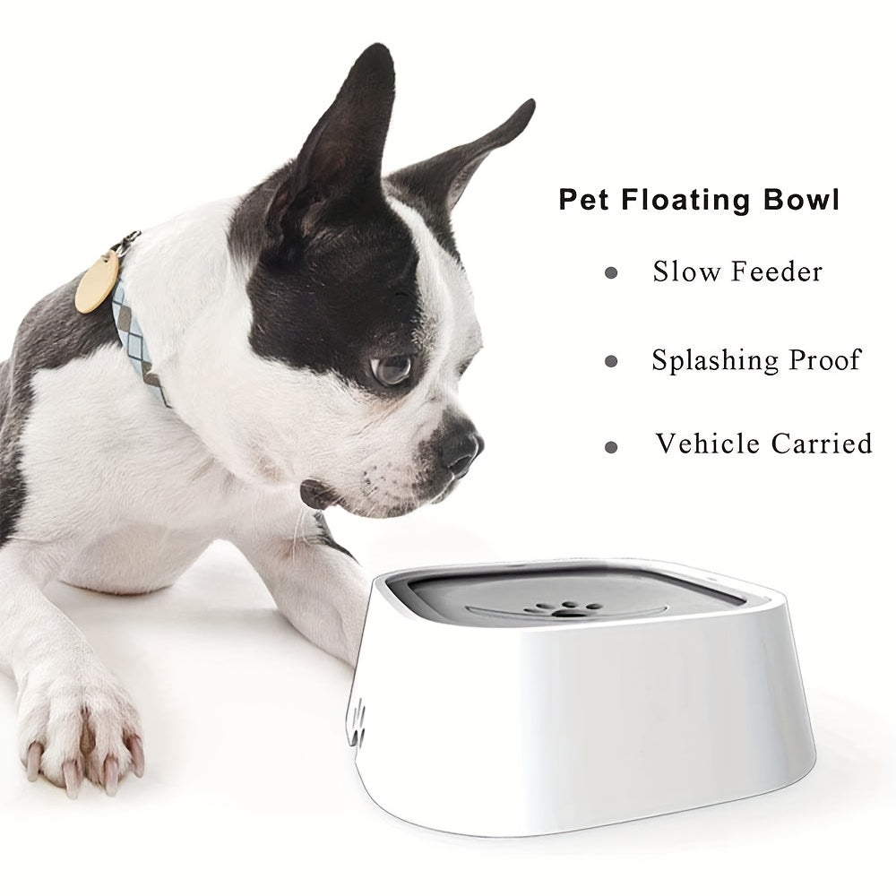 Spill-Proof Pet Water Bowl for Dogs & Cats - Anti-Splash, Non-Slip Base with Floating Filter Design, Perfect for Travel & Home Use, Dog Water Bowl