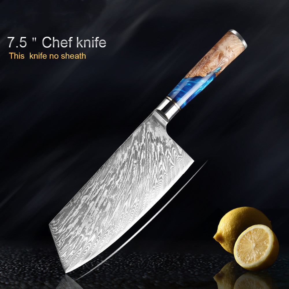 Premium Japanese Chef Knife Set – 67-Layer Damascus Steel Kitchen Knives with Wooden Handle