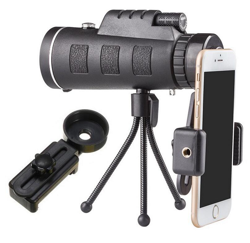 40x60 Monocular Telescope with Tripod & Phone Holder – High Definition Zoom Scope for Outdoor, Camping & Bird Watching