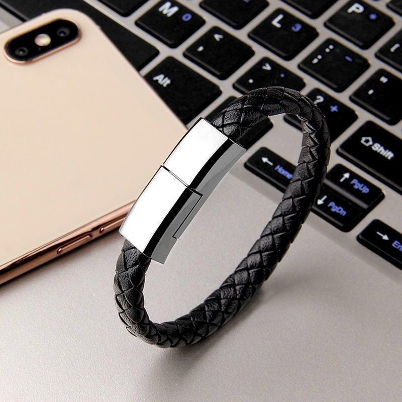 Magnetic Bracelet Charger – USB Charging Cable & Data Cord for iPhone / Type-C / Micro-USB