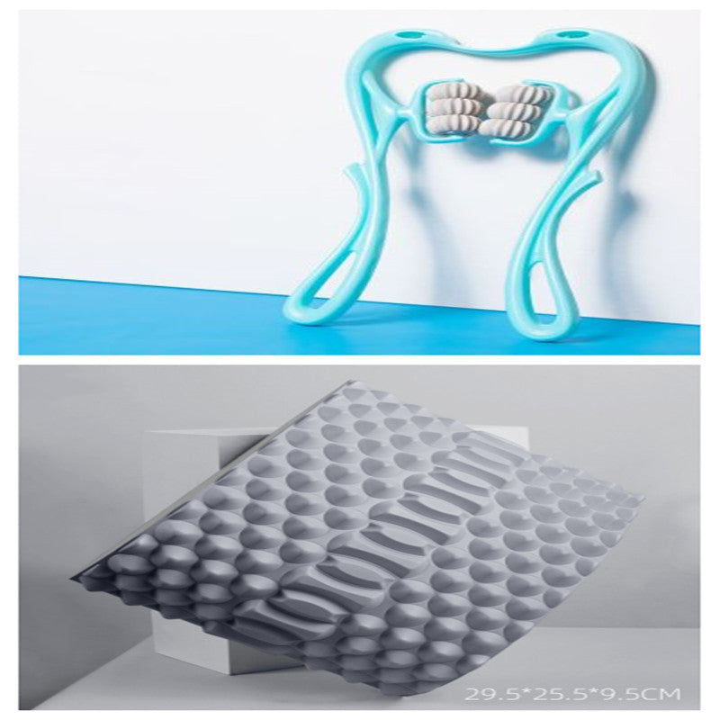 6-Roller Manual Relaxation Tool – Multifunctional Neck & Body Massager for Everyday Comfort