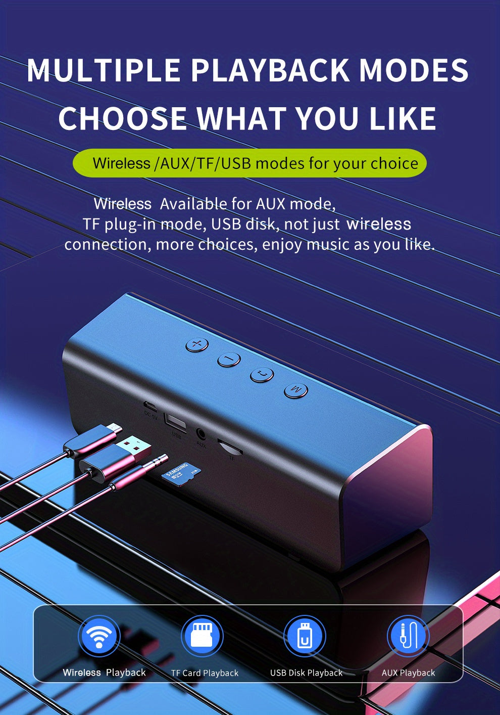 ZEALOT S31 Futuristic Portable Wireless Speaker, 2200mAh Battery, 10-Hour Playtime, Dual Loud Stereo with 3D Surround Sound, Wireless 5.0, Compatible with Phones/Tablets/TVs, Perfect for Home, Car, Outdoor & Camping - Great G