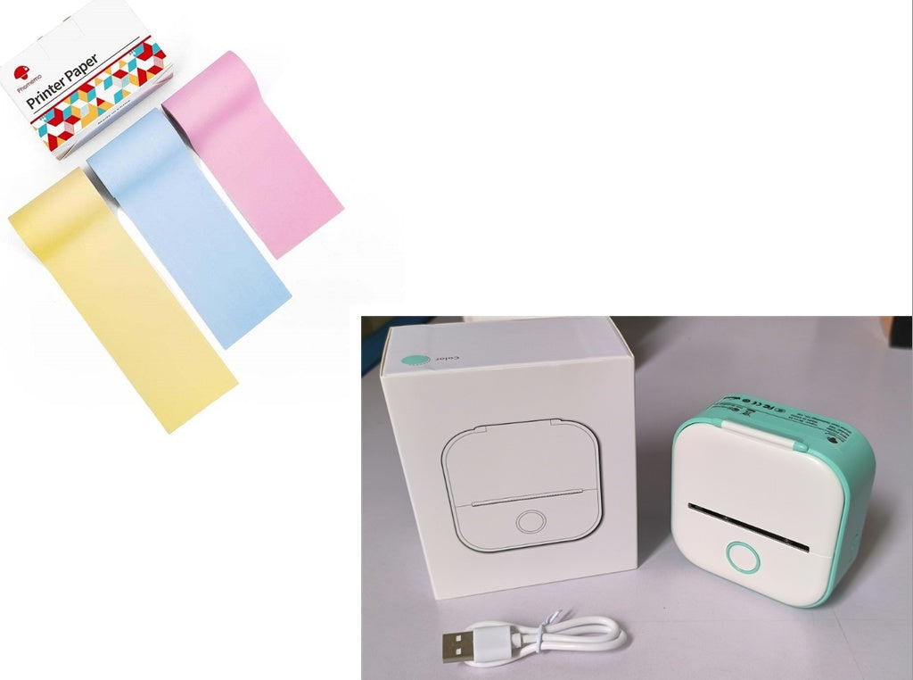 Mini Bluetooth Label Printer – Portable Thermal Photo & Note Printer