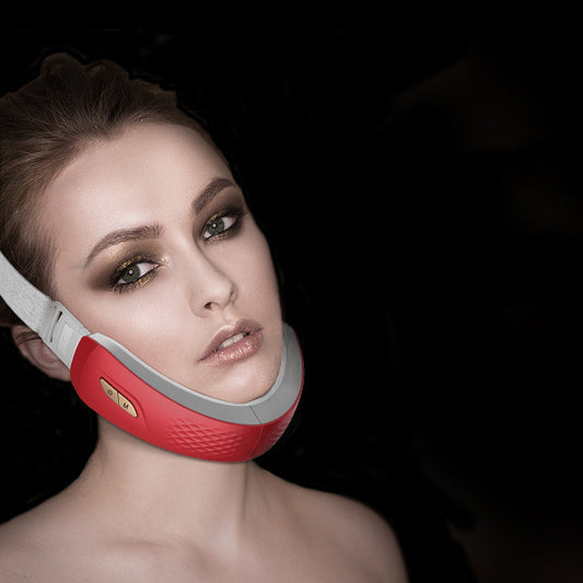 LED V-Shape Facial Massager – Microcurrent Lifting & Heated Vibration Device