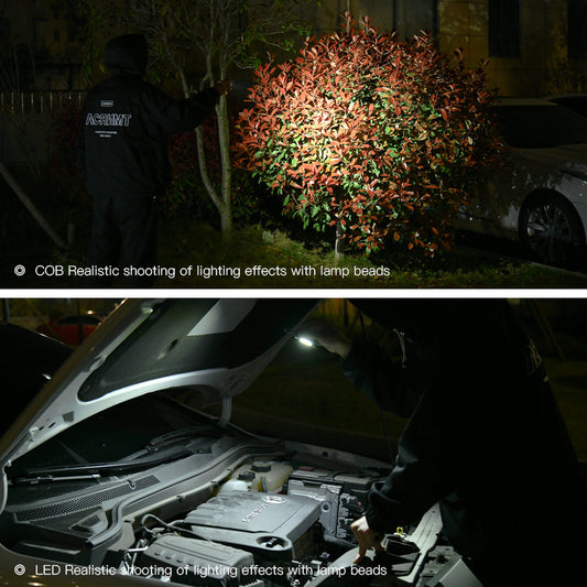 Multifunctional Keychain Flashlight – Rechargeable COB LED Work Light with Emergency Tools