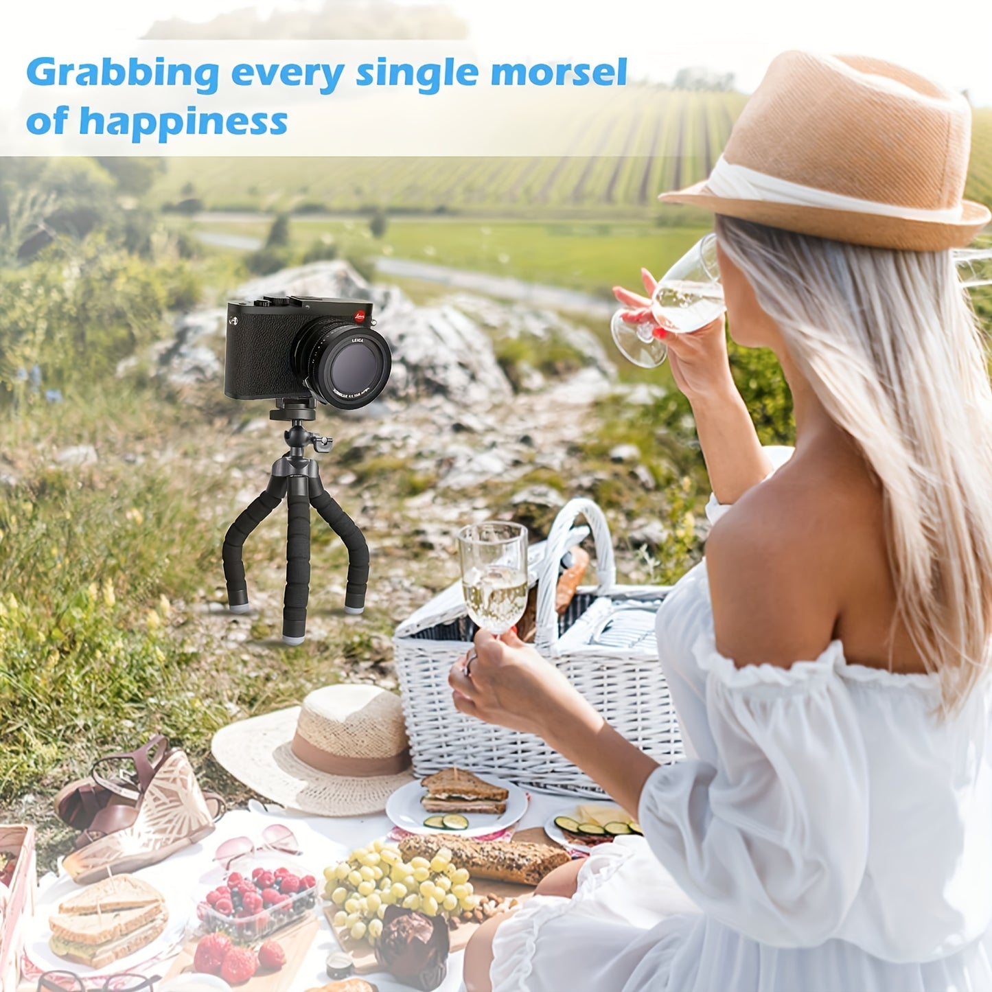 An Octopus Mobile Phone Holder, Camera Stand, Photography Stand-Strong, Durable, Can Be Folded At Will, Multiple Folding Without Damage, Suitable For IPhone Mobile Phones And Other Mobile Phone Models, Cameras And Other