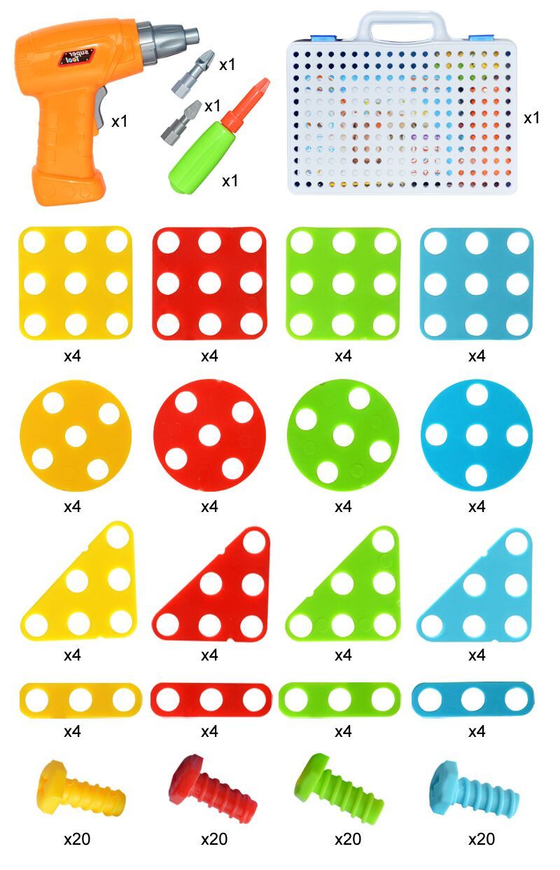 STEM Building Drill Set – Educational Construction Toy Kit for Kids