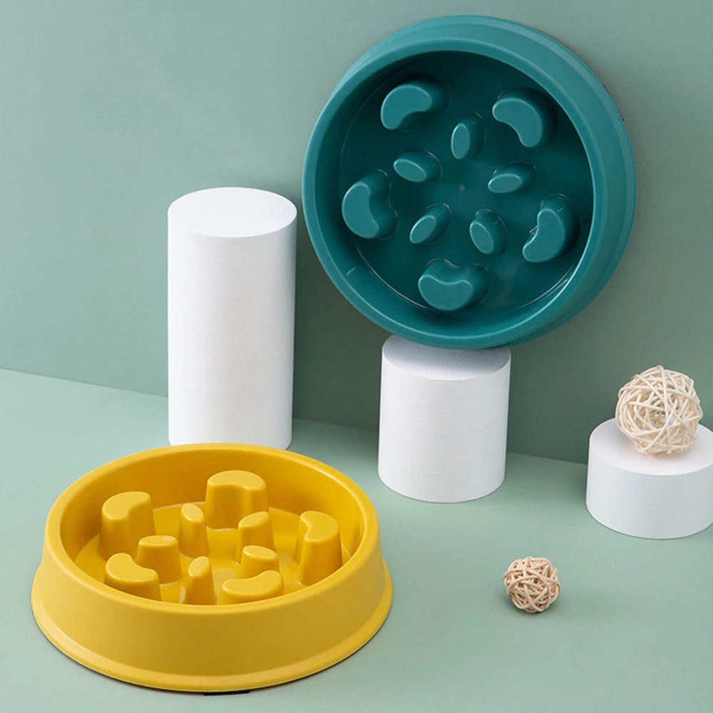 Slow Feeder and Water Bowl Station Set for Dogs and Cats - Promotes Healthy Eating Habits and Hydration