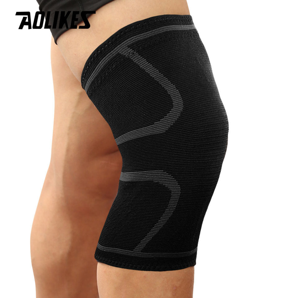 [AOLIKES Knee Brace] AOLIKES Unisex Knee Brace - Breathable Anti-Slip Design, Adjustable Compression Fit, Durable Nylon Material, Sports Knee Support, Sleek Sports Accessory, Secure Fit Knee Brace for Running, Basketball, Cyc