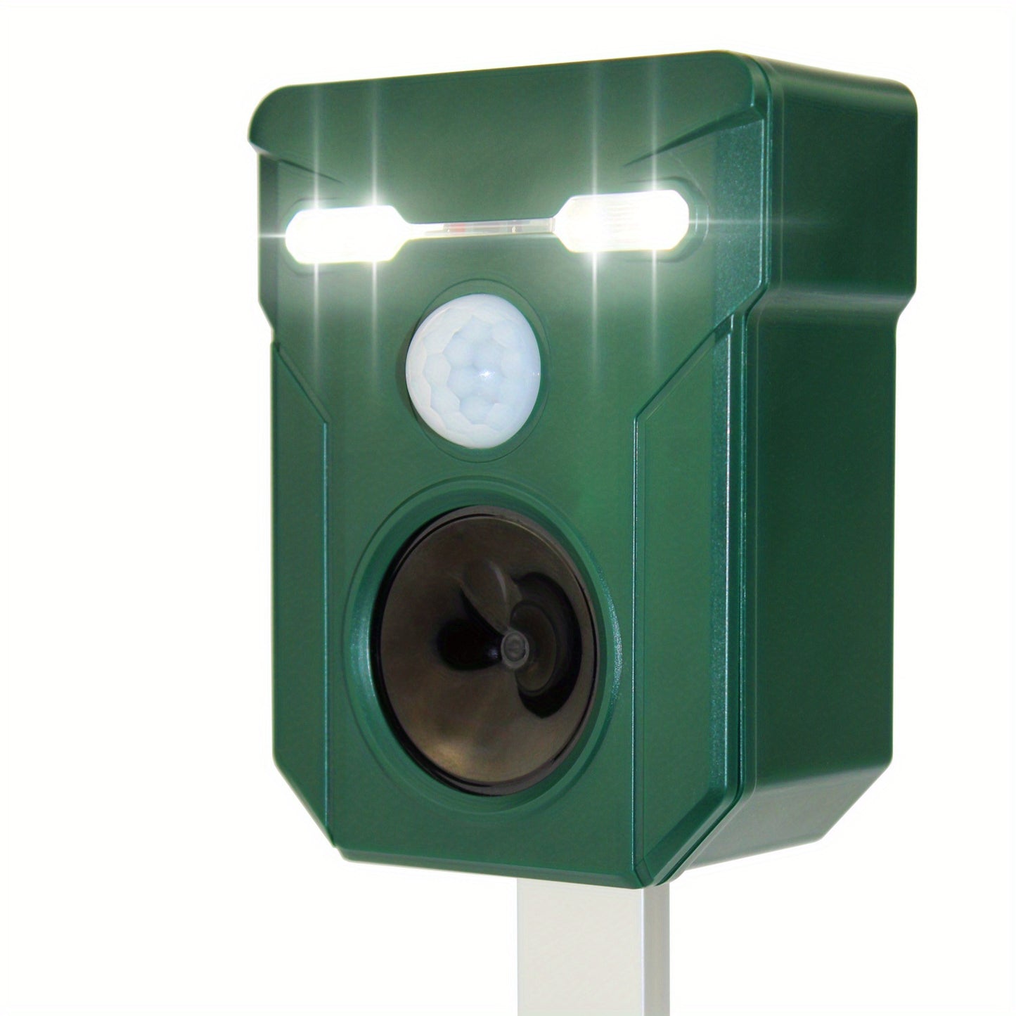 1pc Ultrasonic Animal Repeller Outdoor Solar Animal Repeller, Animal Deterrent Devices Outdoor With Motion And Light Sensor And Sound With Flashing LED Lights, Siren Expelled Cats, Dogs, Deer, Raccoons, Birds, Skunks, Squirre