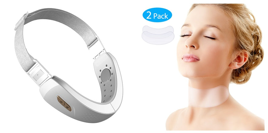 LED V-Shape Facial Massager – Microcurrent Lifting & Heated Vibration Device