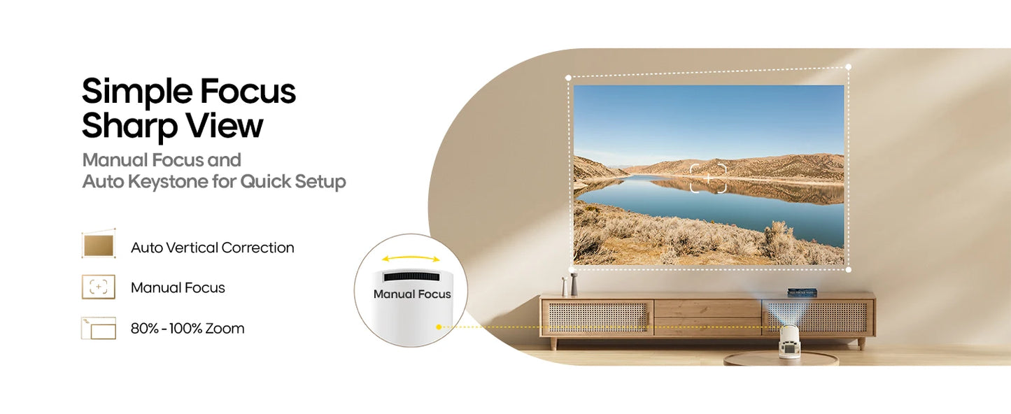 Cinematic Projector Pro™ – Deluxe Edition (HY300 Series) with Carry Bag & Lens Protector – Portable Home Theater