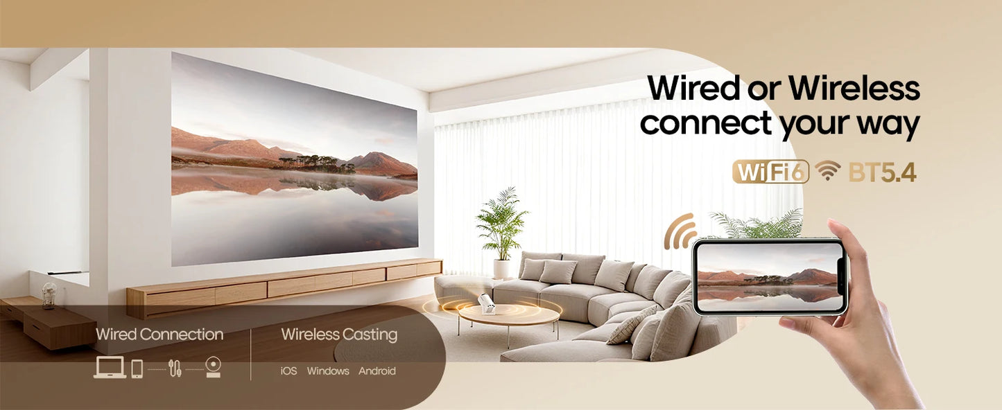 Cinematic Projector Pro™ – Deluxe Edition (HY300 Series) with Carry Bag & Lens Protector – Portable Home Theater