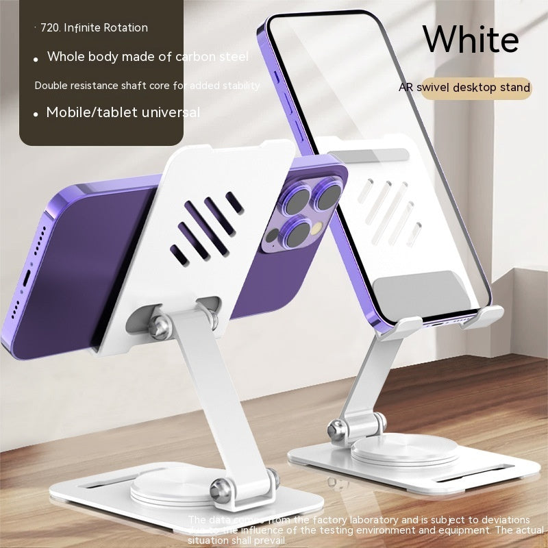 360° Adjustable Metal Phone & Tablet Stand – Foldable Aluminum Desk Holder