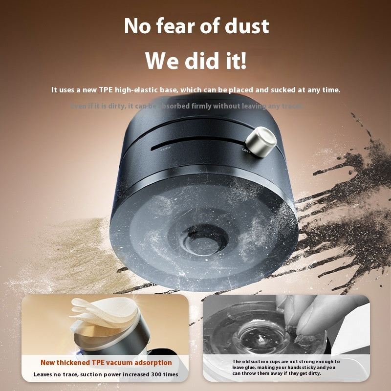 Magnetic Vacuum Car Phone Holder – Foldable 360° Suction Mount for Dashboard, Desk & Mirror