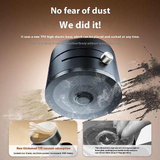 Magnetic Vacuum Car Phone Holder – Foldable 360° Suction Mount for Dashboard, Desk & Mirror