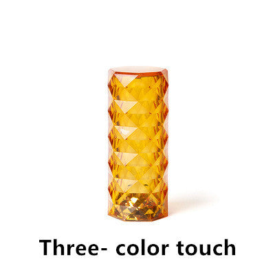 Crystal Touch Lamp – 16-Color Dimmable LED Diamond Lamp with USB Rechargeable Base