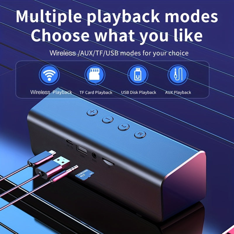 ZEALOT S31 Futuristic Portable Wireless Speaker, 2200mAh Battery, 10-Hour Playtime, Dual Loud Stereo with 3D Surround Sound, Wireless 5.0, Compatible with Phones/Tablets/TVs, Perfect for Home, Car, Outdoor & Camping - Great G