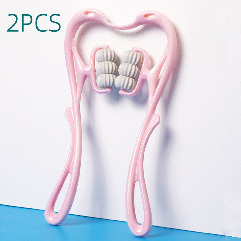 6-Roller Manual Relaxation Tool – Multifunctional Neck & Body Massager for Everyday Comfort