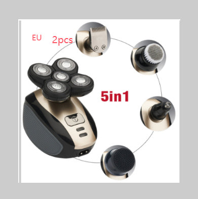 5-in-1 Waterproof Electric Shaver – 5 Blade Rechargeable Razor for Men