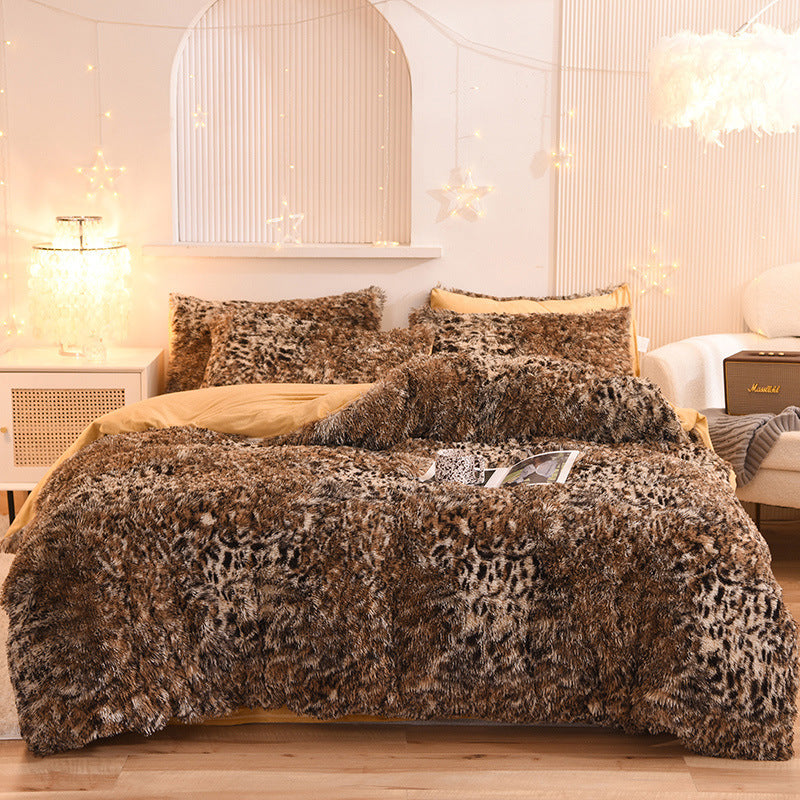 Luxury Fluffy Fleece Duvet Cover Set – Ultra Soft Warm Bedding for Winter (Queen & King Sizes)
