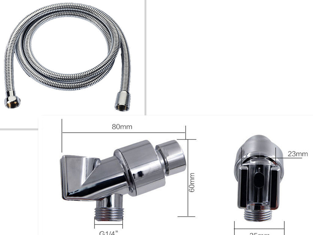 Turbocharged Shower Head with Stop Button & Cotton Filter – High Pressure Propeller Design