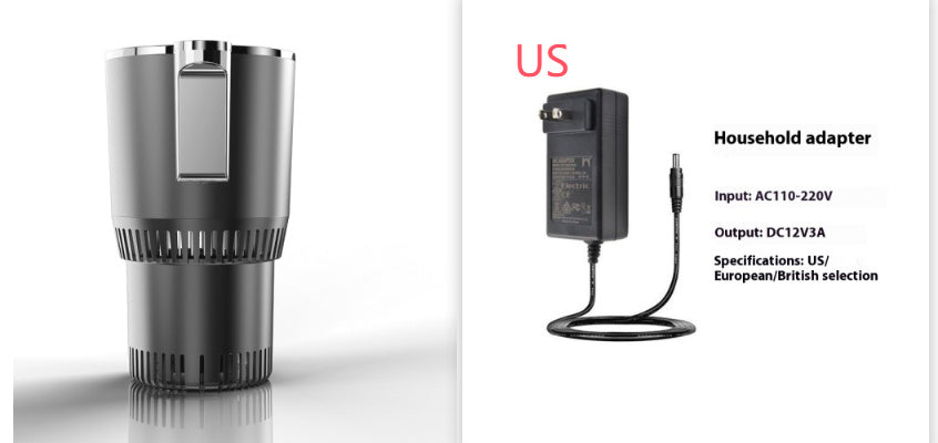 2-in-1 Smart Car Cup – 12V Heating & Cooling Mug Holder with Digital Temperature Display