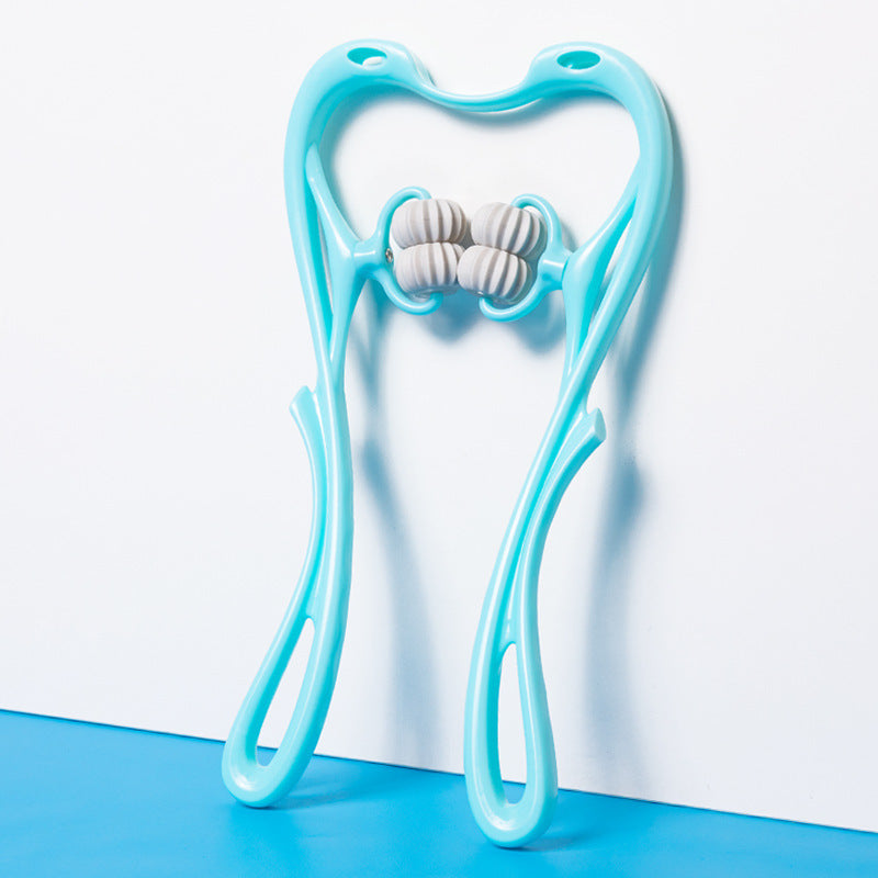 6-Roller Manual Relaxation Tool – Multifunctional Neck & Body Massager for Everyday Comfort