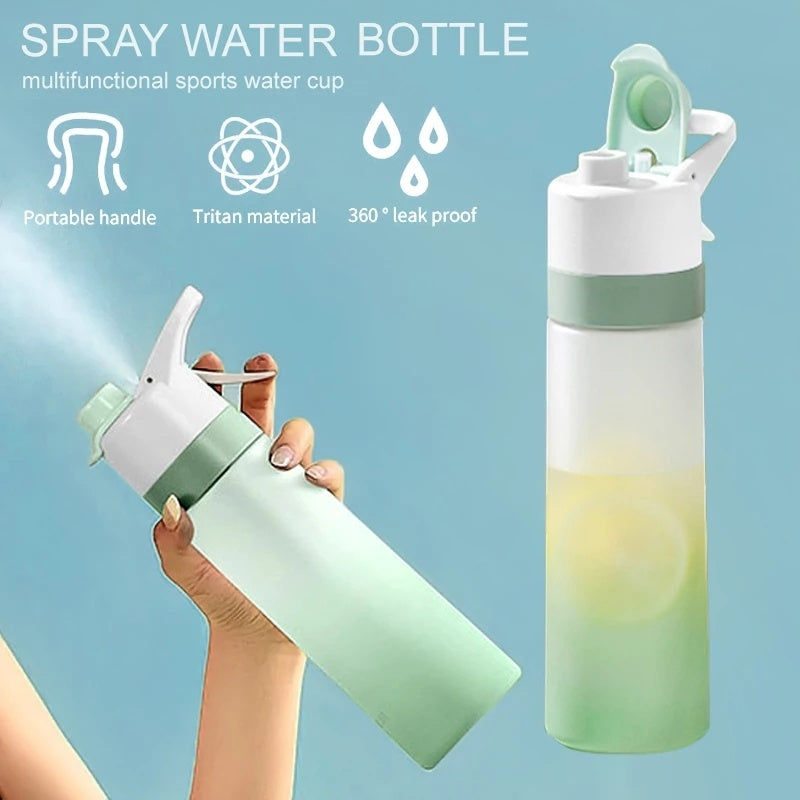 2-in-1 Spray Water Bottle – Large Capacity Leakproof Sports Bottle for Gym, Travel & Outdoor Use
