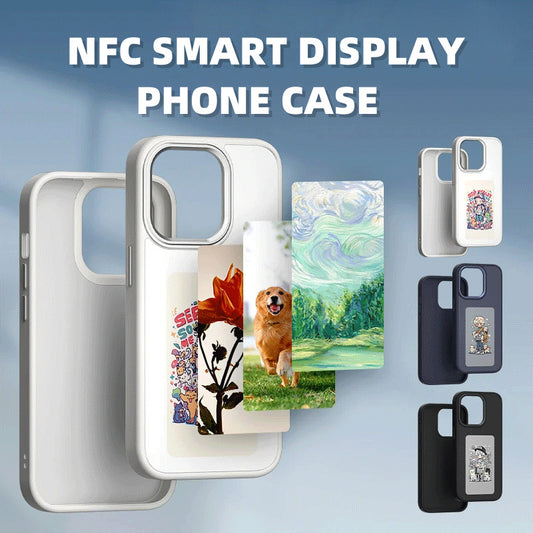 E-ink Smart Display Phone Case – NFC Customizable Battery-Free Screen for iPhone