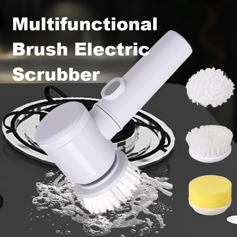 Electric Cleaning Brush – Rechargeable Multifunction Scrubber for Kitchen, Bathroom & Dishes