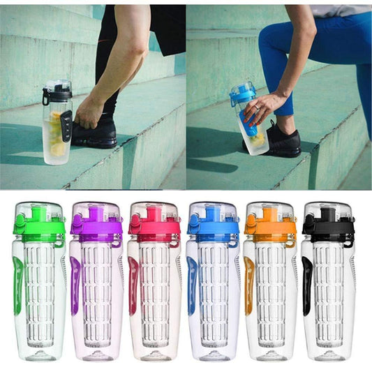 32oz Fruit Infuser Water Bottle – BPA-Free Leakproof Sport Bottle with Removable Filter