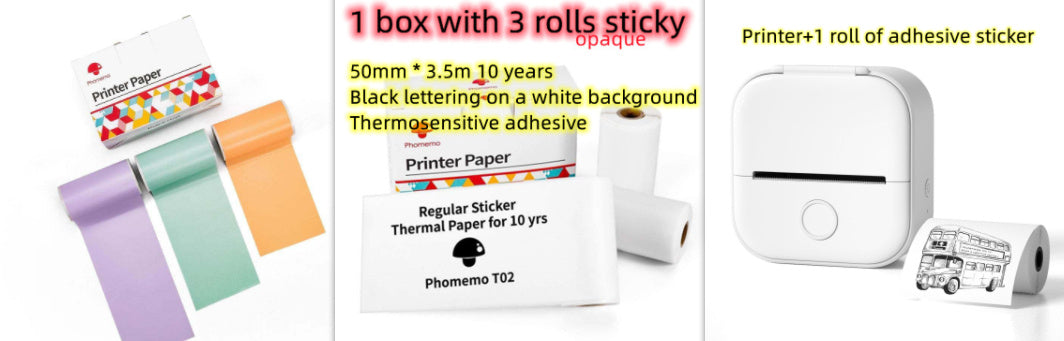 Mini Bluetooth Label Printer – Portable Thermal Photo & Note Printer