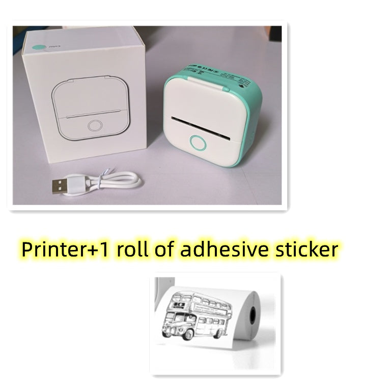 Mini Bluetooth Label Printer – Portable Thermal Photo & Note Printer
