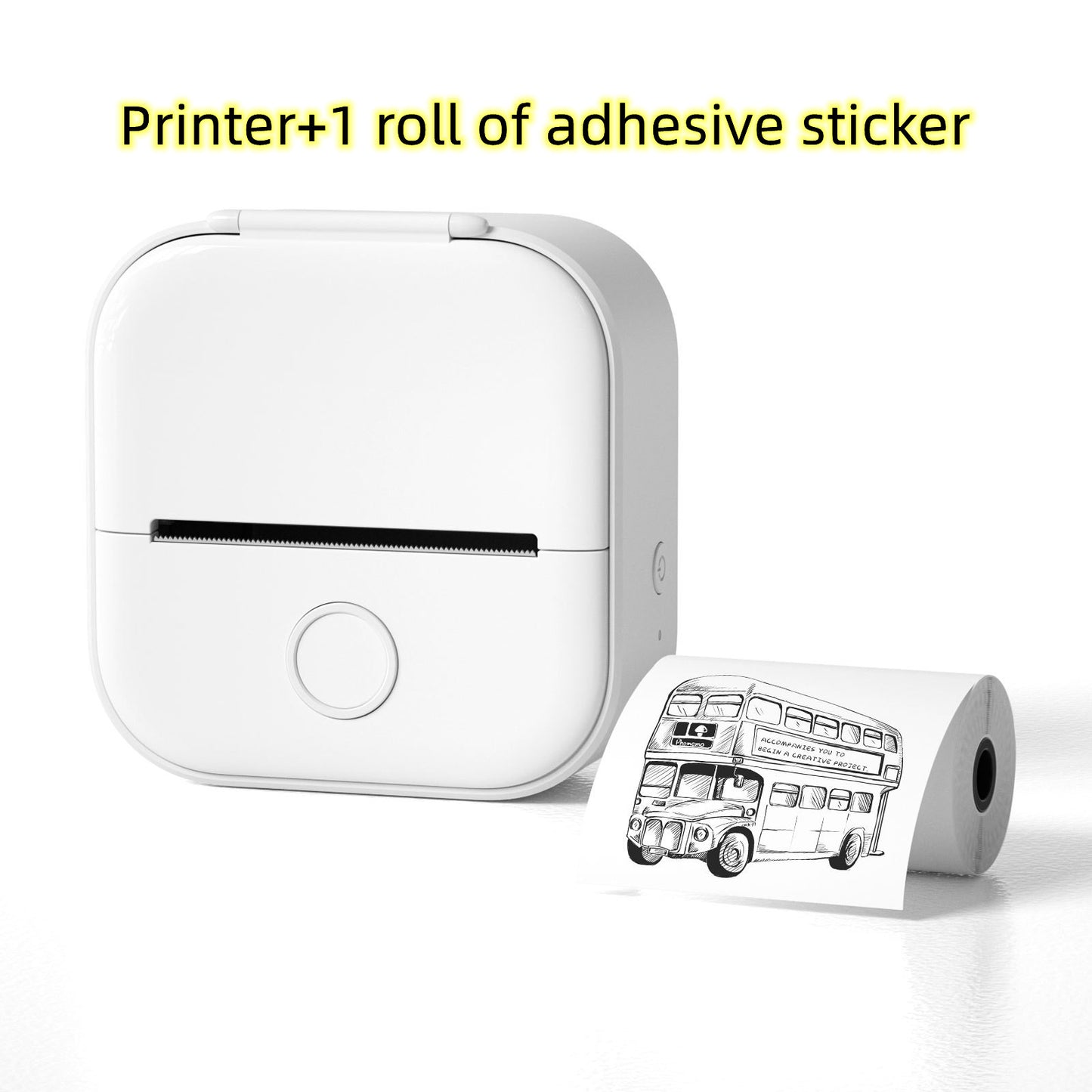 Mini Bluetooth Label Printer – Portable Thermal Photo & Note Printer