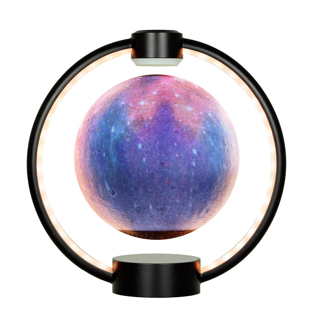 Levitating Moon Lamp with Bluetooth Speaker – 3D Floating Magnetic Light & Colorful LED Display