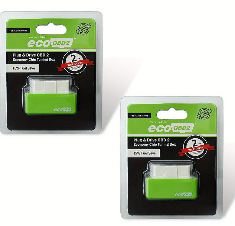 EcoOBD2 Plug & Play Fuel Saver – Smart OBD2 Chip for Gasoline Cars (Fuel Economy & Performance Booster)