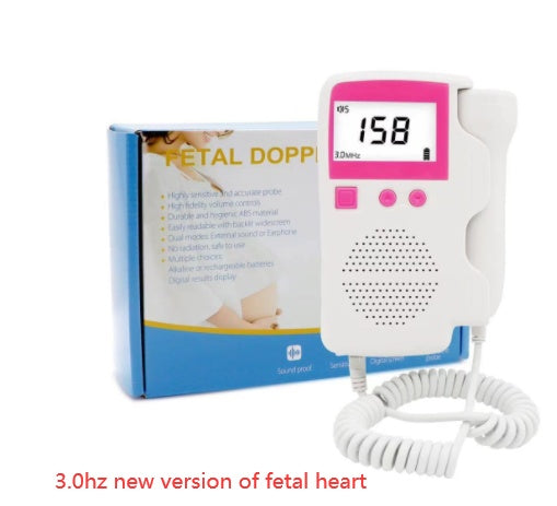Portable Fetal Doppler – Baby Heartbeat Monitor with LCD Display & Ultrasound Probe